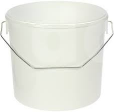 5L Round Paint Kettle - White