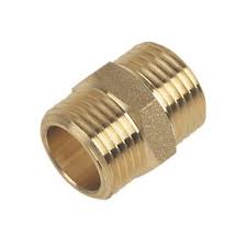 Brass Hexagon Nipple 3/4"