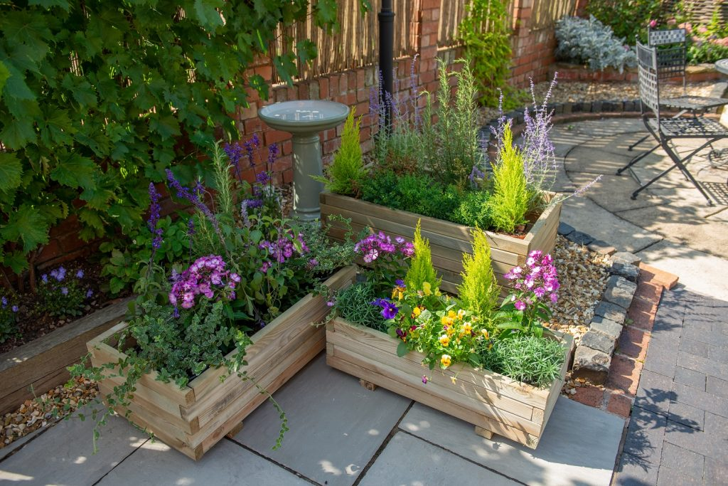 Forest Garden DTS Durham Rectangular Planter - Set of 3 