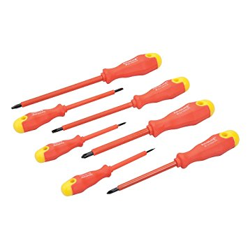 Silverline Insulated Soft-Grip Screwdriver Set (7 Piece)