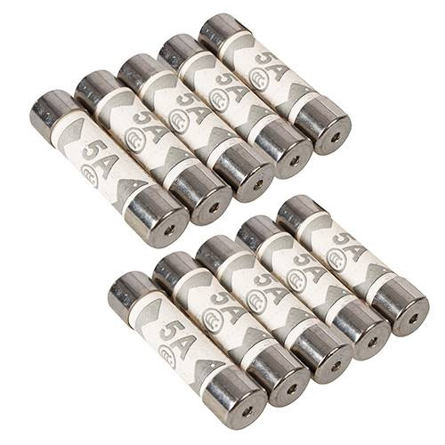 PowerMaster 5 Amp Fuses 25.4x6.3mm (BS 1362, ASTA) - Pack of 10