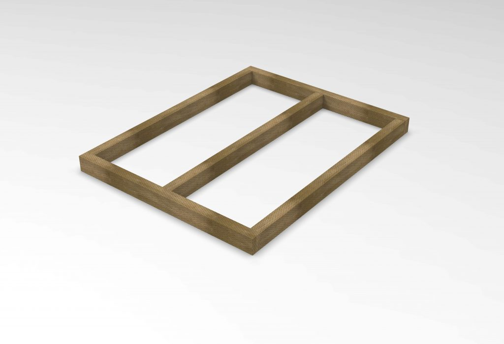 Forest Garden DTS 4x3 Shed Base Pressure Treated 