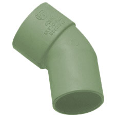 32mm Solvent Weld Waste 45' Spigot Bend - Olive Grey