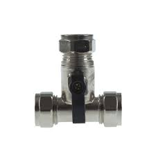 15mm Compression Isolating Tee Valve
