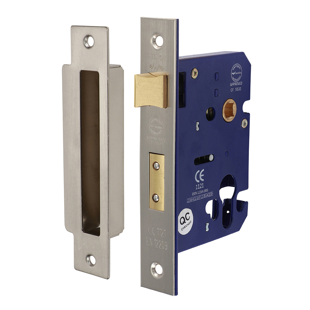 Timco Euro Profile Sashlock (78mm case / 56mm backset) - Satin Nickel