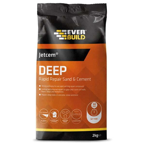 Everbuild JETCEM DEEP Premix Sand and Cement (2kg)