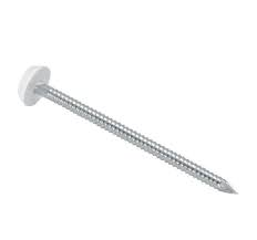 30mm White Poly Plastic Headed Stainless Steel Fixing Pins (Box of 250)