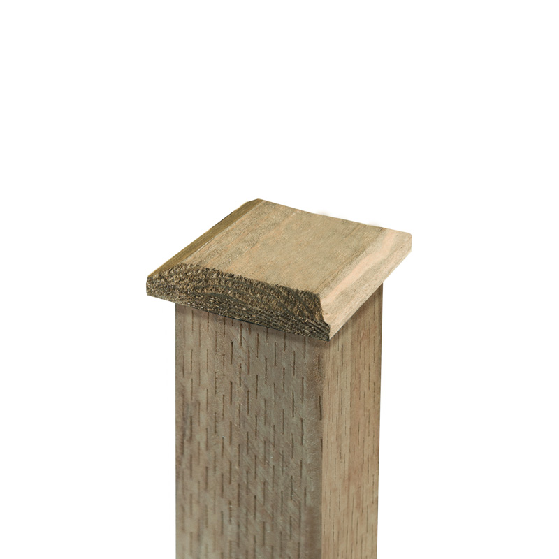 Forest Garden Fence Post Cap for 3 Post - 100x100mm