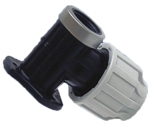20mm MDPE Wall Plate Support x 1/2"