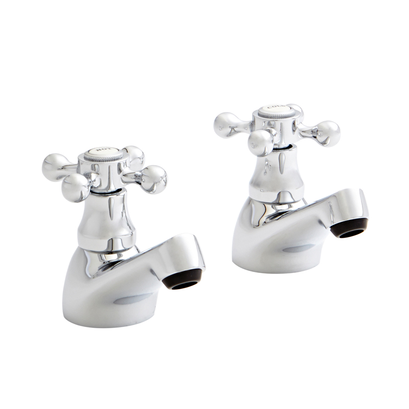 K-Vit Victory Pair Basin Pillar Taps (Pair)