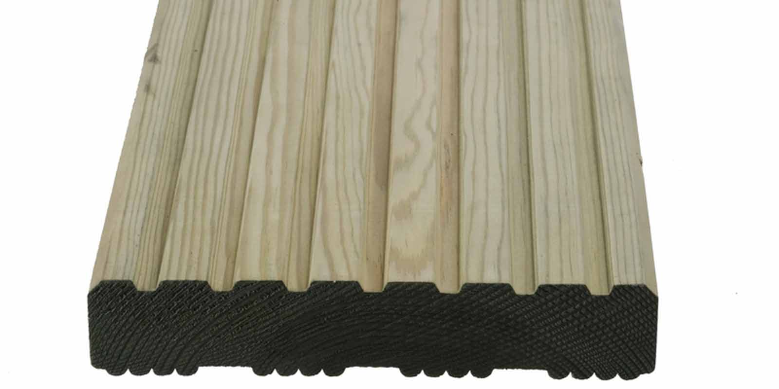 32 x 150mm (27 x 144mm) Winchester Double Sided/Reversible Decking - 4.8m 