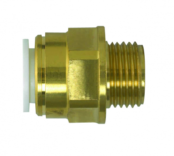 John Guest 15mm x 1/2" Speedfit Brass Male Coupler BSP Tapered