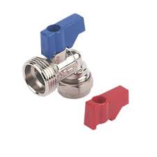 15mm Chrome Angled to 3/4" Washing Machine Tap