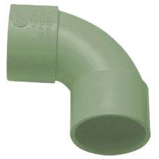 32mm Solvent Weld Waste 90' Swept Bend - Olive Grey