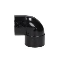 50mm Solvent Weld Waste 90' Knuckle Bend - Black