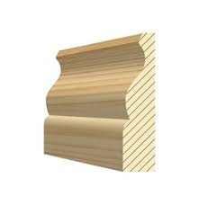 25mm x 63mm (Fin: 20.5 x 57mm) Softwood Pine Architrave - Ogee