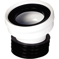 110mm Spigot Pan Connector: 14' Angled