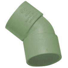 32mm Solvent Weld Waste 45' Obtuse Bend - Olive Grey