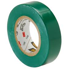 PVC Insulating Tape: Green (18mm x 25m)