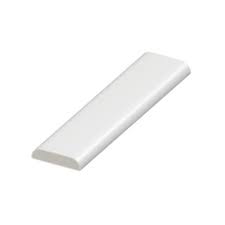 28mm Flat Back uPVC Dee Mould - White (5m)