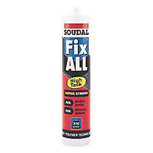 Soudal FixAll High Tack 290ml Sealant/Adhesive - White