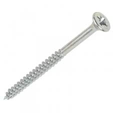 10 x 3.5" BZP Twinthread Pozi Screws (100)