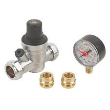 Biworld Trade 22mm/15mm Pressure Reducing Valve (c/w Gauge)