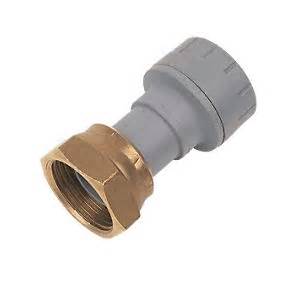 Polyplumb 15mm x 1/2 Straight Tap Connector 