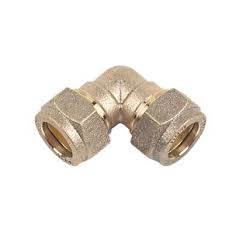 15mm Brass Compression 90' Elbow