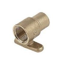 Endfeed 15mm x 1/2" BSP Straight Wallplate