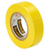 PVC Insulating Tape: Yellow (18mm x 25m)
