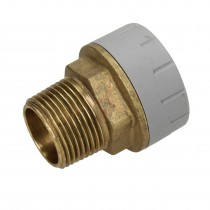 Polyplumb 15mm x 1/2 Male Iron Straight Connector 