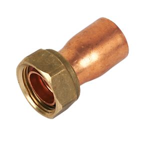 15mm Endfeed Straight Tap Connector Straight to 1/2"