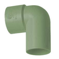 32mm Solvent Weld Waste 90' Spigot Bend - Olive Grey