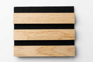 Acoustic Slatwall Wall Panelling 2400 x 600 x 21mm - Classic Oak