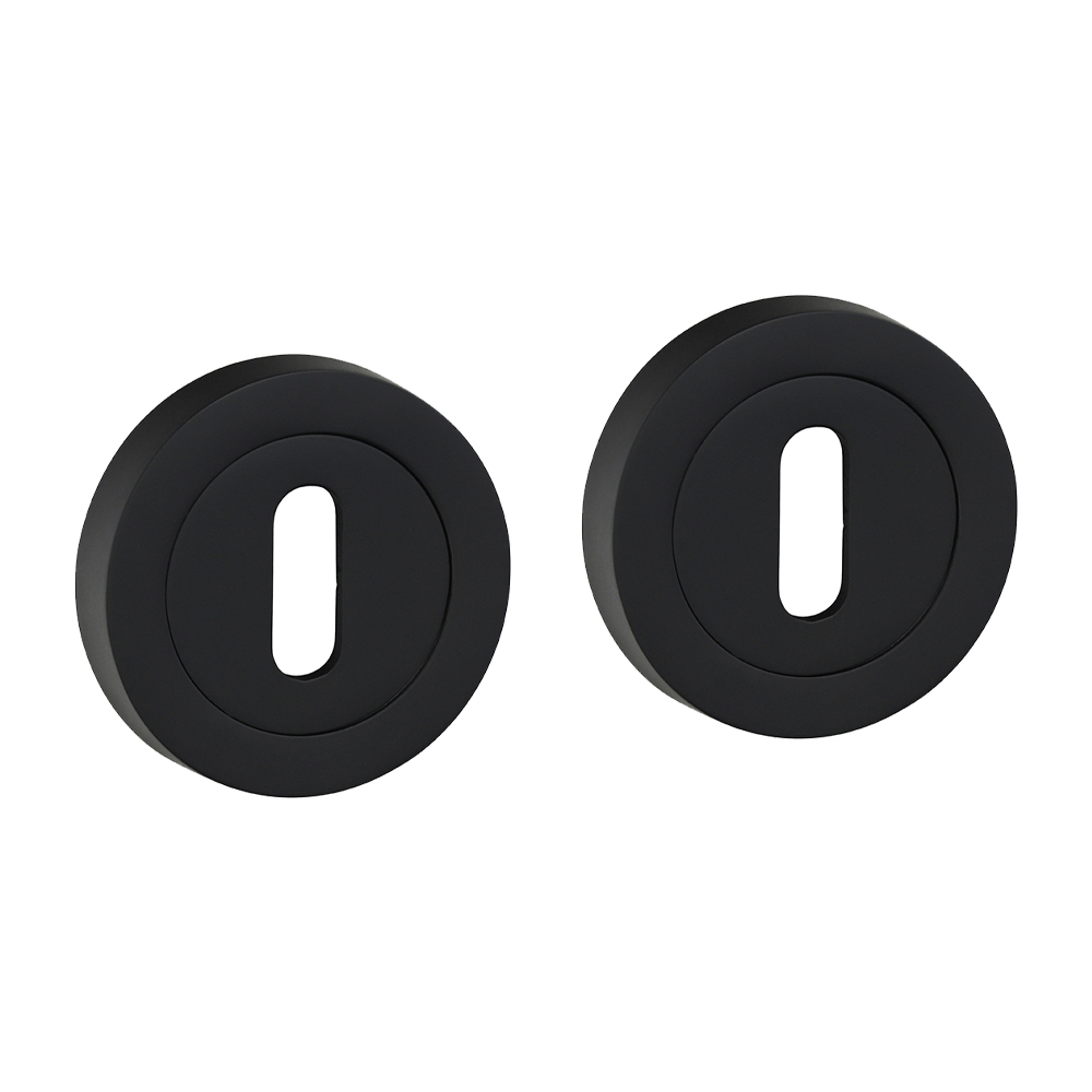 Timco Standard Profile Escutcheon - Matt Black