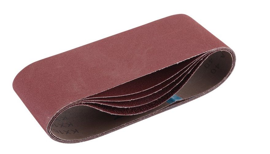 Draper 100x610mm Cloth Sanding Belt Assorted Grade Pack (Pack of 5)