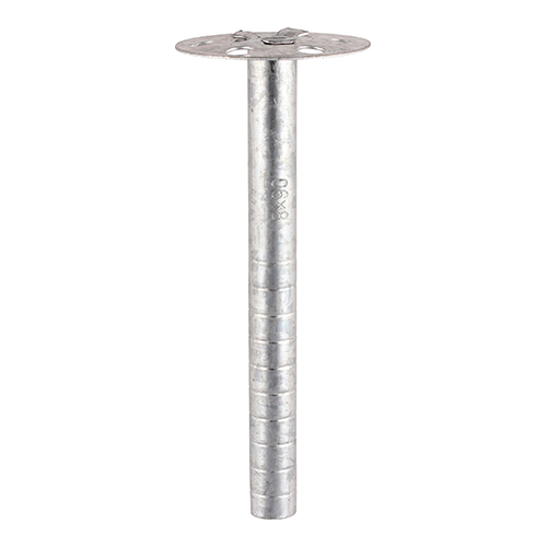 TIMCO 8.0 x 60 Metal Insulation Fixings - Zinc - Pack of 100