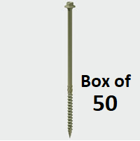 Timberfix Woodscrews: 6.3mm x 150mm (Pk 50)