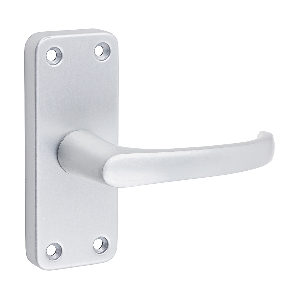 Timco Contractors Lever Latch Door Pack - Satin Anodised Aluminium