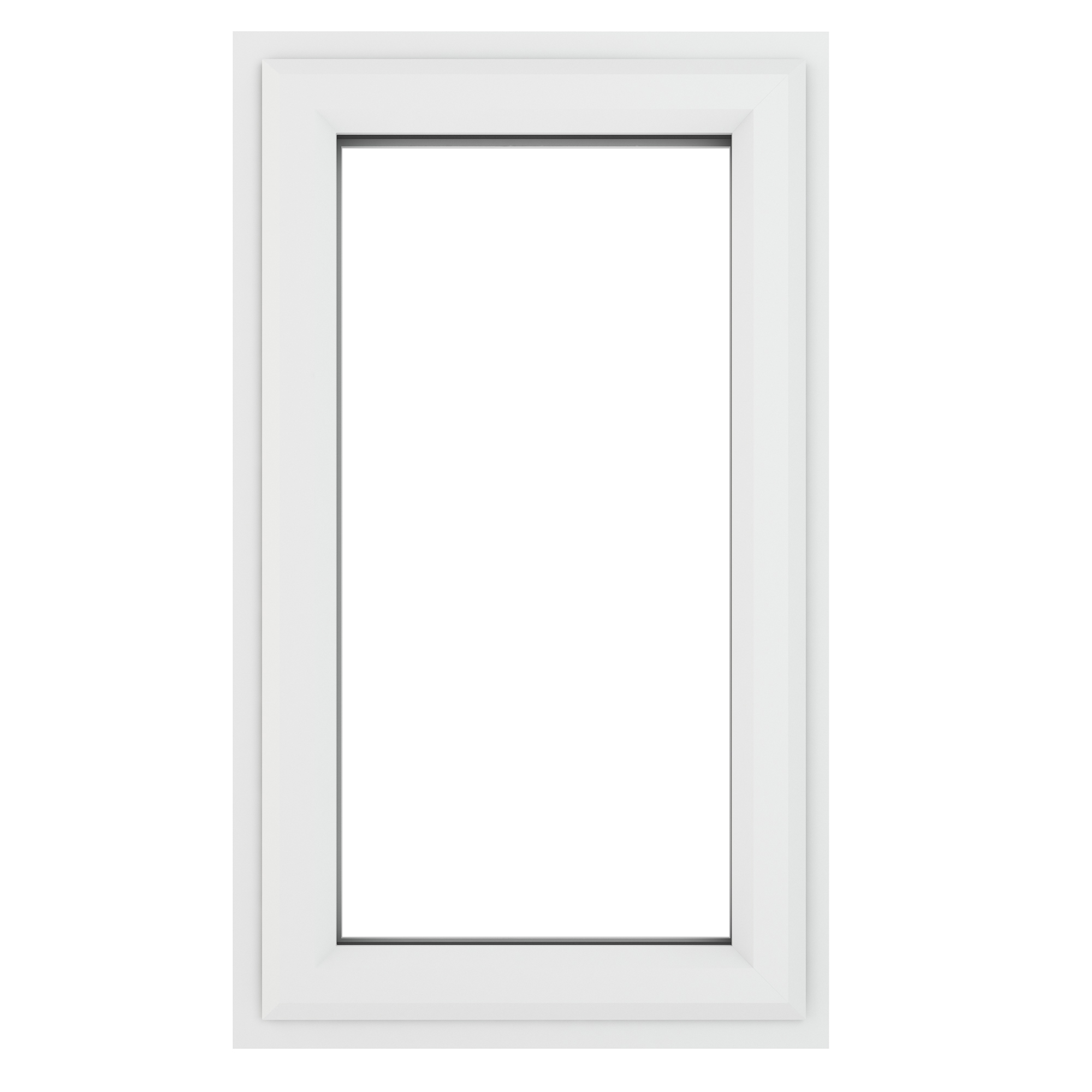 Crystal uPVC Window White A Rated Left Hand Side Hung 610mm x 965mm Clear Glazing
