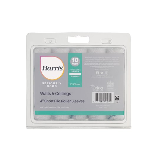 LG Harris - Seriously Good - 4" Short Pile Roller Sleeve (10 Pack)