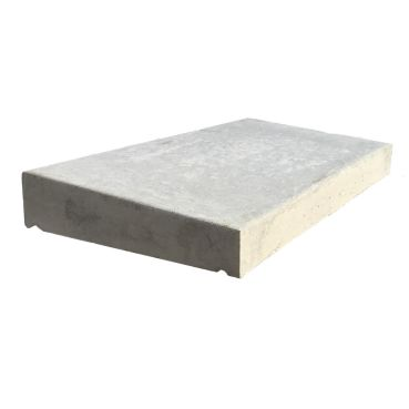355 x 610 Once Weathered Straight Concrete Coping Stone