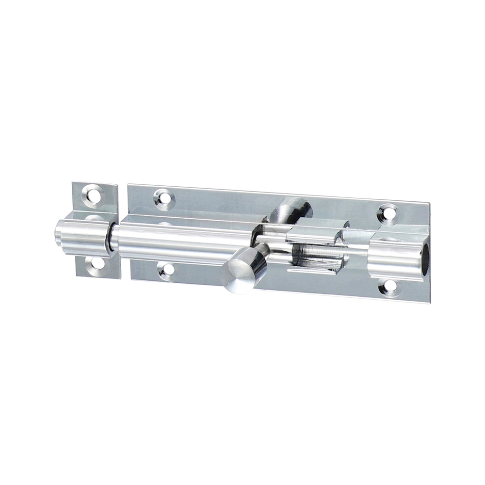 Timco 75 x 25mm Straight Barrel Bolt - Polished Chrome