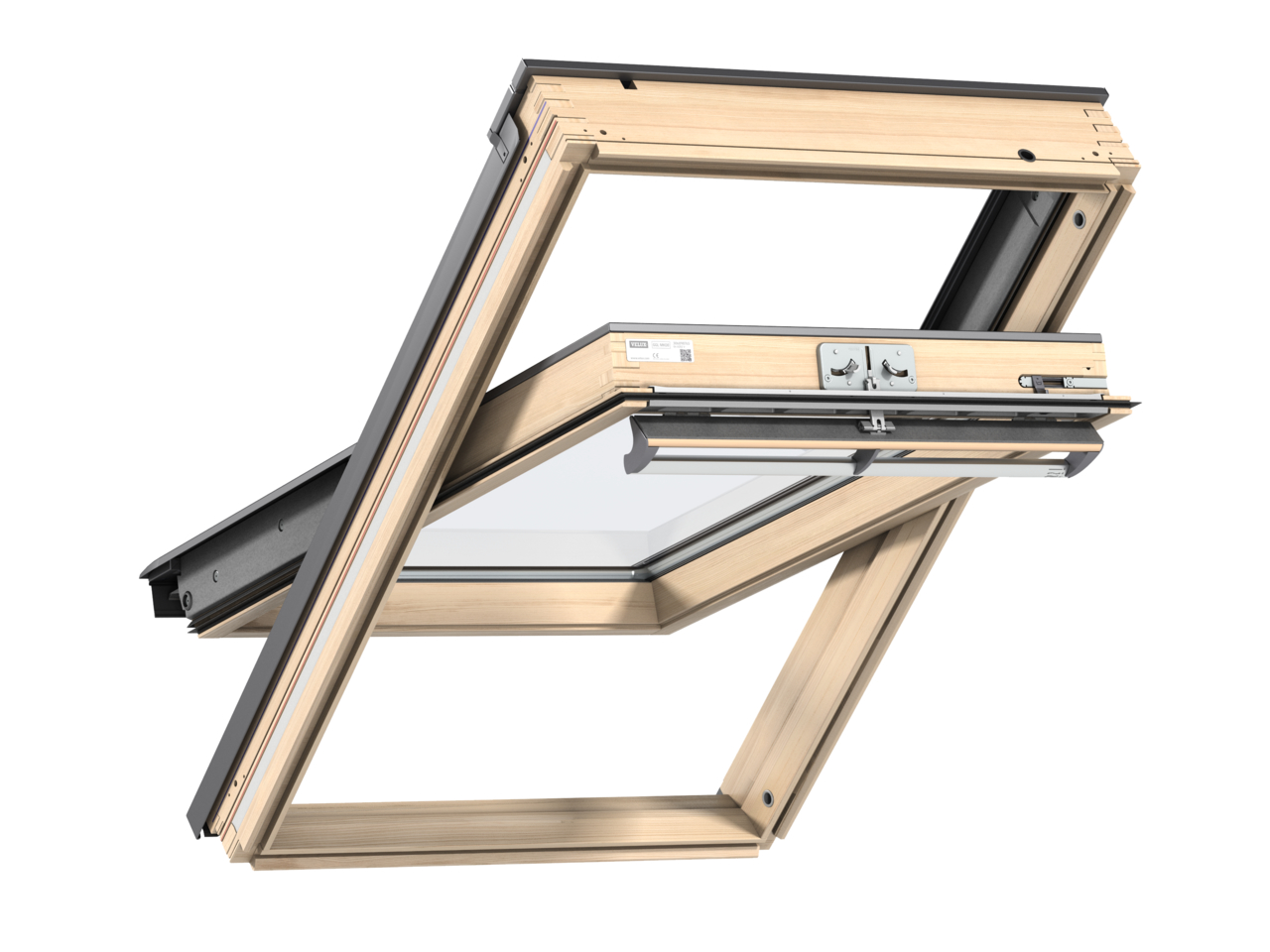 Velux GGL CK02 550 x 780mm Centre Pivot Standard 70Pane Roof Window - Pine