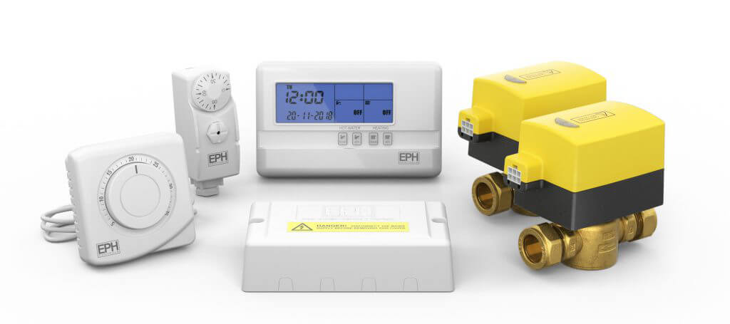 EPH 22mm UNVENTED S Plan (2x 2-Port) Hardwired Heating Control Pack (A27 Standard Programmer)