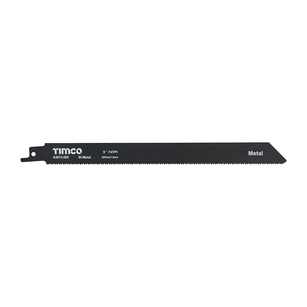 Timco S1122BF 200mm Reciprocating Saw Blades - Metal Cutting Bi-Metal - Pack of 5