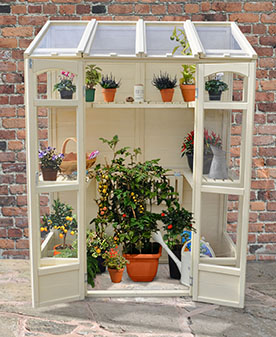 Forest Garden DTS Victorian Tall Wall Greenhouse 
