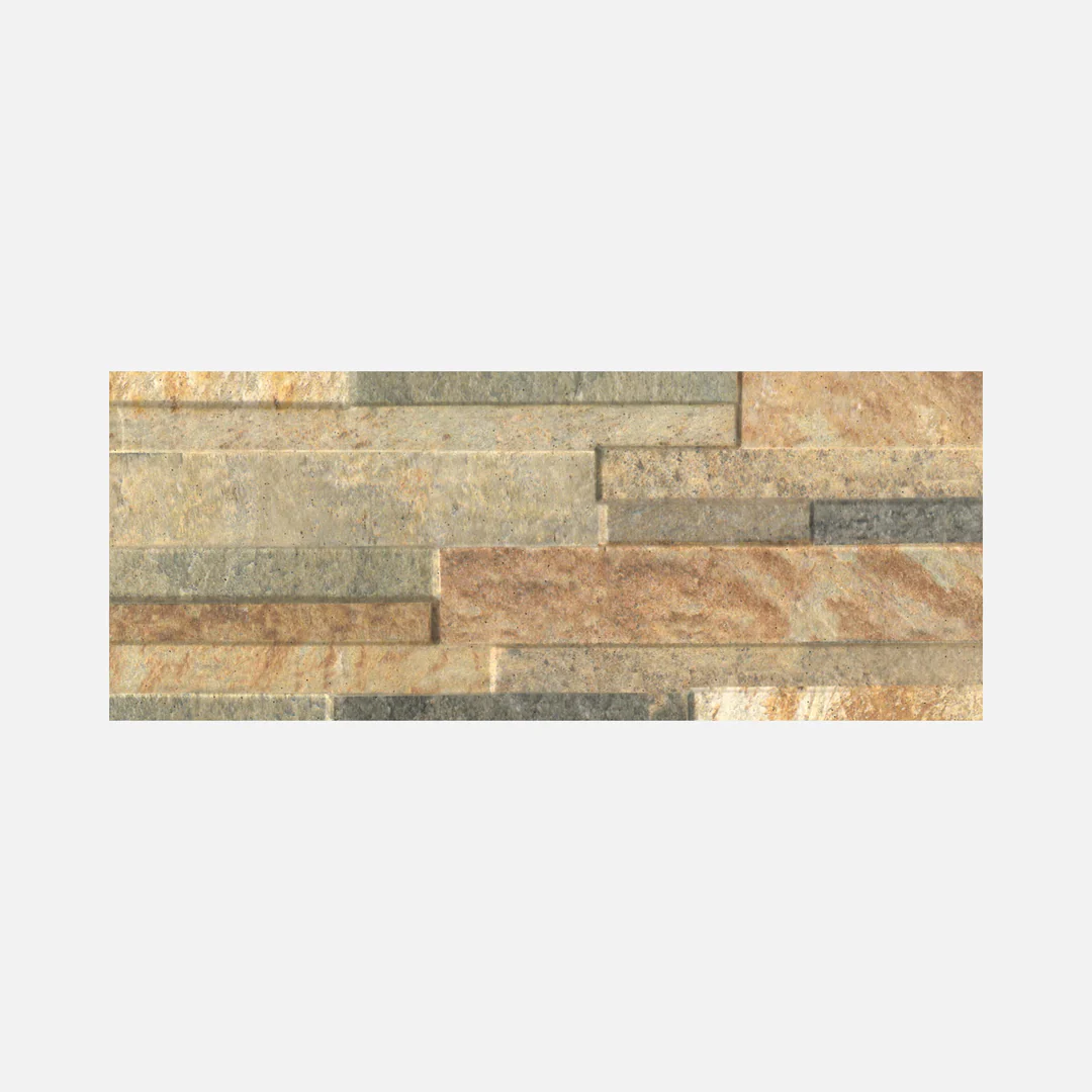 GlobalStone DTS 10-12mm 400x160mm Cladding Range Porcelain Paving  - Quartz Gold (0.96m2)