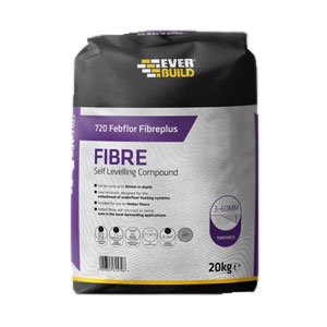 Everbuild 720 FebFloor FibrePlus Self Levelling Floor Compound (Deep fill, up to 60mm Interior & Exterior)